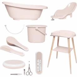 Bébé-jou® Babycare Badeset 8-tlg Sense Plus Mellow Rose