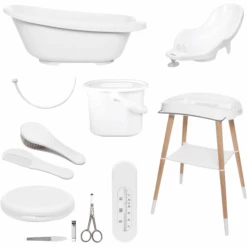 Bébé-jou® Babycare Badeset 8-tlg Sense Plus Weiß