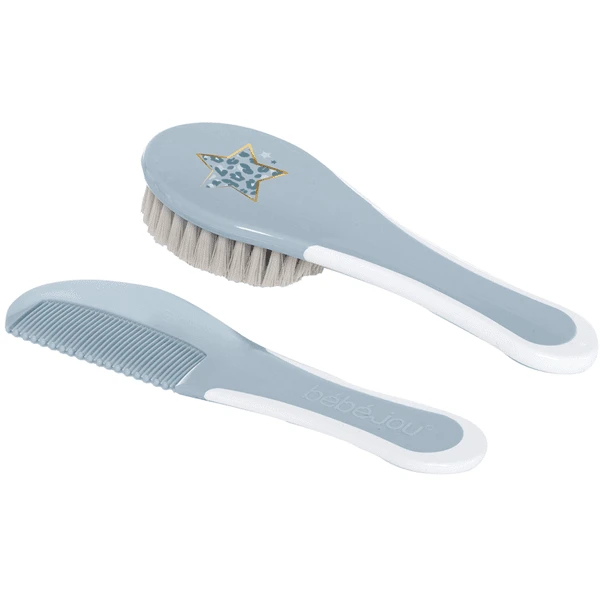 Bébé-jou® Kamm Und Bürste Leopard Blue 1 Bébé-jou® Kamm Und Bürste Leopard Blue